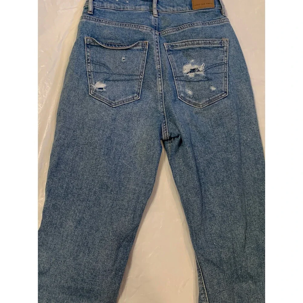 American Eagle Stretch Highest Rise 90s Boyfriend Women's Jeans Size‎ 4 Reg B3